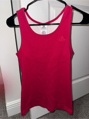 Women’s Adidas Hot Pink Racerback Muscle Tank Top